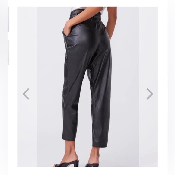 Paige Denim Melila Vegan Leather Pant. - Picture 3 of 7
